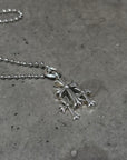 CHROME HEARTS SMALL TRIPLE CROSS NECKLACE ‘SILVER’