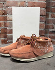 VISVIM FBT SASHIKO FOLK SNEAKERS ‘CORAL’