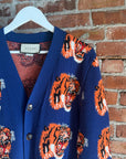 GUCCI TIGER PRINT CARDIGAN ‘BLUE’