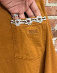BODE BEADED FLEUR POCKET TEE ‘BROWN’