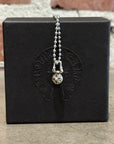 CHROME HEARTS CROSS BALL ZIPPER NECKLACE ‘SILVER’