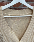 KAPITAL 5G KNIT SMILEY CARDIGAN ‘CREAM’