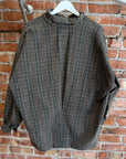 ISSEY MIYAKE HIGH COLLAR FLANNEL PULLOVER ‘MULTI’