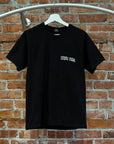 STUSSY END RACISM GRAPHIC TEE ‘BLACK’