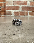 CHROME HEARTS DOUBLE FLORAL RING 'SILVER'