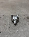 GUCCI ANGER FOREST WOLF HEAD RING ‘SILVER’