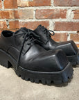 BALENCIAGA LEATHER TROOPER DERBIES ‘BLACK’