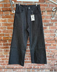 KRAFTWORK UNIFORM NO.3 BAGGY FLARED ‘BLACK RAW’
