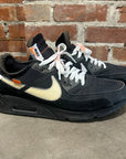 OFF WHITE X NIKE AIR MAX 90 'THE 10" SNEAKERS ‘BLACK’