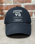 Y-3 YOHJI YAMAMOTO BASEBALL HAT ‘BLACK’