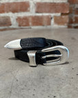 OUR LEGACY WESTERN LEATHER BELT ‘BLACK’