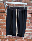 RICK OWENS MAINLINE ISLAND SS13 EASY SHORTS ‘BLACK