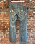 EVISU SASHIKO PATCH DENIM 'VINTAGE BLUE'