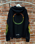 CHROME HEARTS FLORAL GRADIENT PRINT HOODIE ‘BLACK’