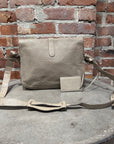 BALENCIAGA TUBE CLASP CROSSBODY BAG ‘TAUPE’