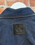 OFF-WHITE 90S SKATE LOGO DENIM TRUCKER JACKET ‘NAVY’