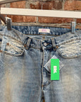 ERL PATCHWORK STARS FLARED DENIM ‘BLUE’