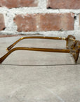 MIU MIU 11ZS RECTANGULAR SUNGLASSES ‘OPAL AMBER’