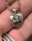 CHROME HEARTS PLUS CROSS HEART NECKLACE ‘SILVER’