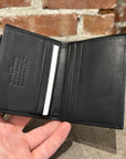 MAISON MARGIELA FOUR STITCH BIFOLD ZIP WALLET ‘BLACK’