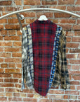 NEEDLES REBUILD STITCHED FLANNEL ‘MULTI’