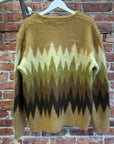 NEEDLES OVERSIZED MOHAIR DIAMOND CARDIGAN ‘YELLOW’
