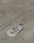 CHROME HEARTS CROSS DOG TAG NECKLACE ‘SILVER’