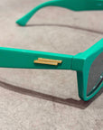 BOTTEGA VENETA BV1060S FLAT-TOP SUNGLASSES ‘GREEN’