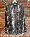 NEEDLES REBUILD RIBBON CUT FLANNEL ‘BLUE’