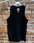 Y-3 FLORAL PANELED TANK TOP ‘BLACK’