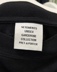 VETEMENTS AW21 THINK GLOBALLY RAINBOW TEE ‘BLACK’