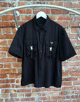 PRADA RE-NYLON TACTICAL BUTTON UP ‘BLACK’