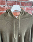 HELMUT LANG 1999 LIGHTWEIGHT KNIT HOODIE ‘OLIVE’