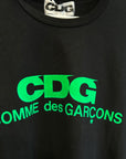 COMME DES GARÇONS CDG LOGO TEE ‘BLACK/GREEN’