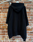 COMME DES GARCONS HOODED PONCHO SWEATSHIRT ‘BLACK’