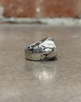 CHROME HEARTS CUT OUT PLUS FLEUR STAMP RING ‘SILVER’