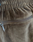 NEEDLES CLASSIC STRAIGHT VELOUR TRACK PANTS ‘BROWN’