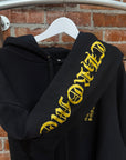 CHROME HEARTS VERTICAL LOGO 1988 HOODIE ‘BLACK/GOLD’