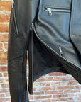 RICK OWENS X SUIC*DE SS26 TEMPLE VEGA LEATHER JACKET ‘BLACK’