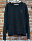 OFF-WHITE FW18-19 CONSTURCTION LOGO CREWNECK ‘BLACK’
