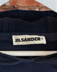 JIL SANDER LOGO PATCH DRAWSTRING HOODIE ‘INDIGO’