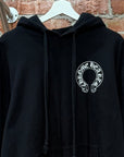 CHROME HEARTS HORSESHOE FLORAL PULLOVER HOODIE ‘BLACK’