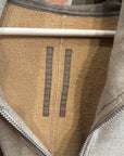 RICK OWENS FW26 DRKSDHW MOUNTAIN ZIP HOODIE ‘GREY’