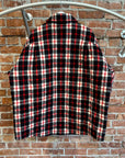 BALENCIAGA FW18 OVERSIZED QUILTED FLANNEL JACKET ‘MULTI’