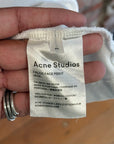 ACNE STUDIOS FALCO FACE POLO ‘WHITE’