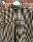 OUR LEGACY OVERSIZED CHECK FLANNEL ‘BROWN’