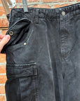 NO MAINTENANCE CARGO PANTS ‘WASHED BLACK’