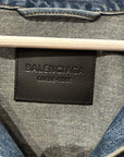 BALENCIAGA SS22 DENIM SWING JACKET ‘BLUE’