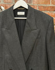 SAINT LAURENT PARIS FW24 CASHMERE WOOL BLAZER ‘GREY’