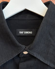 RAF SIMONS TAPE PATCH DENIM SHIRT ‘BLACK’
